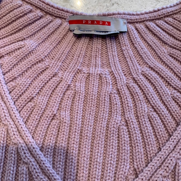 Prada  Ladies pink ribbed sweater - Picture 2 of 3